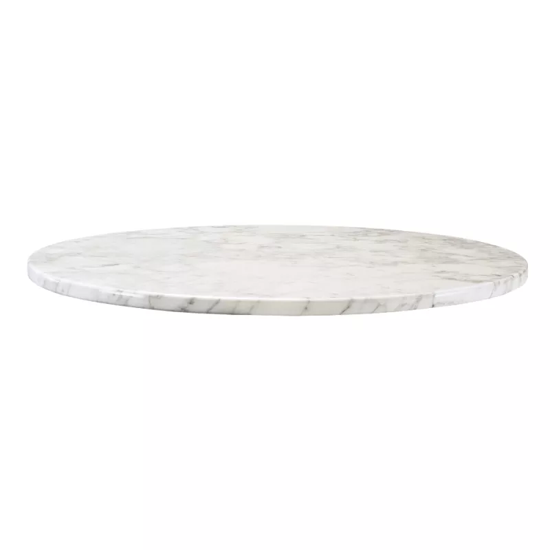 Carrara marmor, bordsskiva, polerad, tjocklek 2 cm, 60 diameter cm