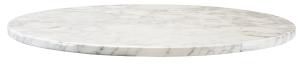 Carrara marmor, bordsskiva, polerad, dämpad kant, tjocklek 2 cm, 60 diameter cm