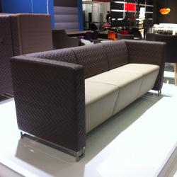 Giano+ soffa krom beige/brunt konstläder mässexemplar