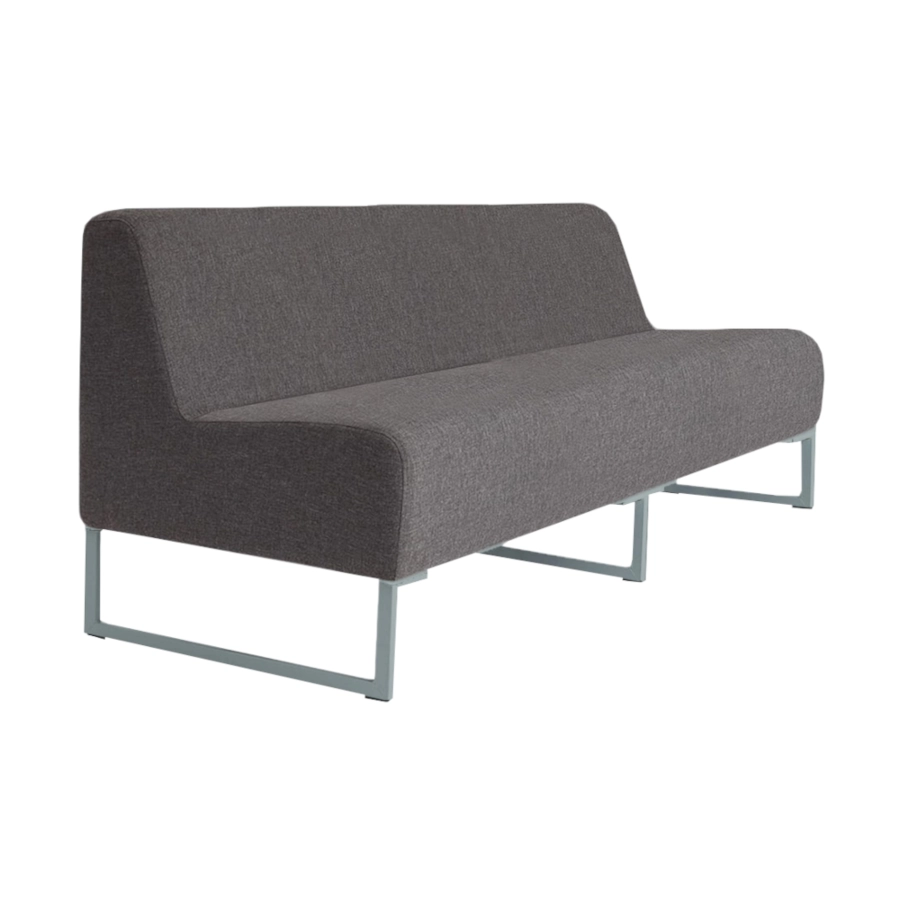 Monte Carlo Air 3 sits soffa från Lotus Furniture i grått tyg och grå medar.
