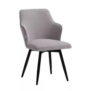 Montreal karmstol i ljusgrått från Lotus Furniture som har 4-benstativ med snurrfunktion.