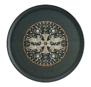 Mesopotamia, pizzatallrik, 32 diameter cm, mörkgrön - 6 st/fp