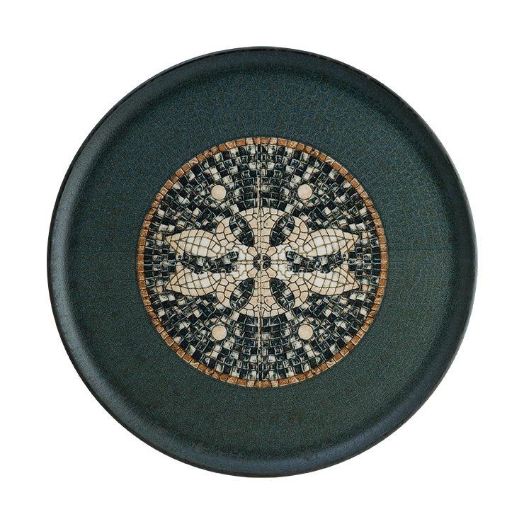 Mesopotamia pizzatallrik 32 diameter cm i mörkgrönt från Bonna.
