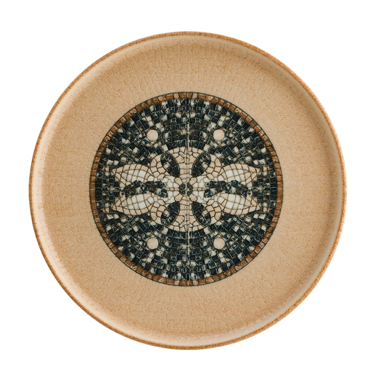 Mesopotamia, Hygge flat tallrik, beige - 6 st/fp