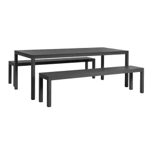 Rio bänkset från Nardi i antracit.