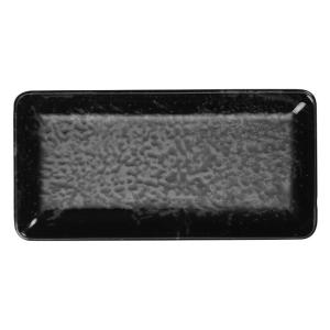 Nano Cream, rektangulär tallrik, 35x15 cm, svart - 6 st/fp