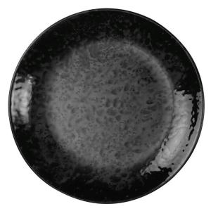 Nano Cream, flat tallrik, 19 diameter cm, svart - 12 st/fp