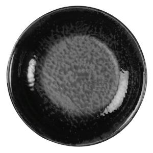 Nano Cream, djup tallrik, 25 diameter cm, svart - 12 st/fp
