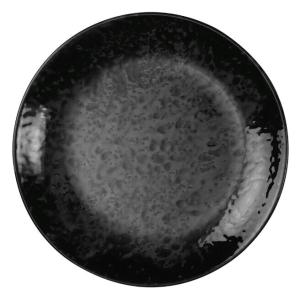 Nano Cream, flat tallrik, 27 diameter cm, svart - 12 st/fp