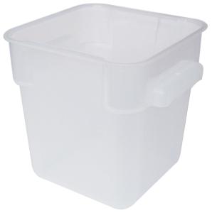 Förvaringsbox, 22,5x22,5x19 cm, 6 liter, plast, vit