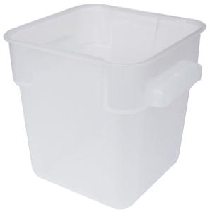 Förvaringsbox, 28,5x28,5x32 cm, 18 liter, plast, vit