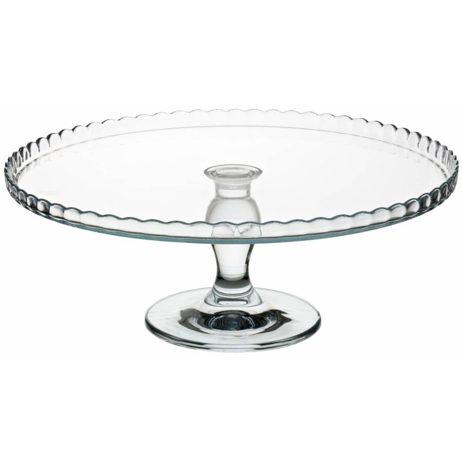 Patisserie Upturn 32 diameter cm kakfat på fot av glas från Pasabahce.