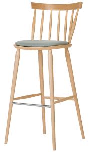 Antilla barstol, klädd sits, sitthöjd 78 cm