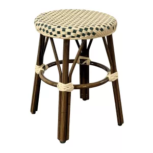 Paris I pall med bambulook och grön/creme flätning.