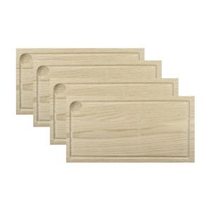 Plankstekbrädor 32x17 cm av ek från Exxent i paket med 4 st.