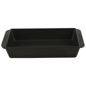 Ugnsform 33x21 cm av gjutjärn i svart från Lava som rymmer 2,4 liter.