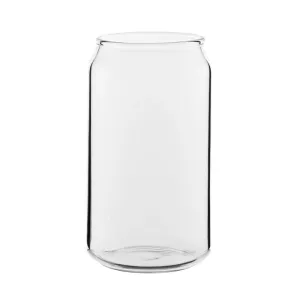 Burk 40 cl av glas från Utopia Tableware i form av klassisk ölburk eller läskburk.