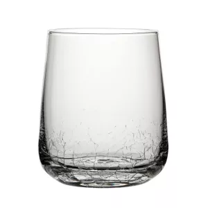 Monroe vattenglas 47,5 cl från Utopia Tableware med krackelerad design.