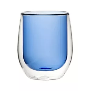 Double Walled glas 33 cl i blått från Utopia.