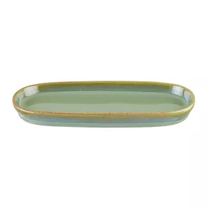 Sage ovalt fat som är 21x10 cm från Bonna.