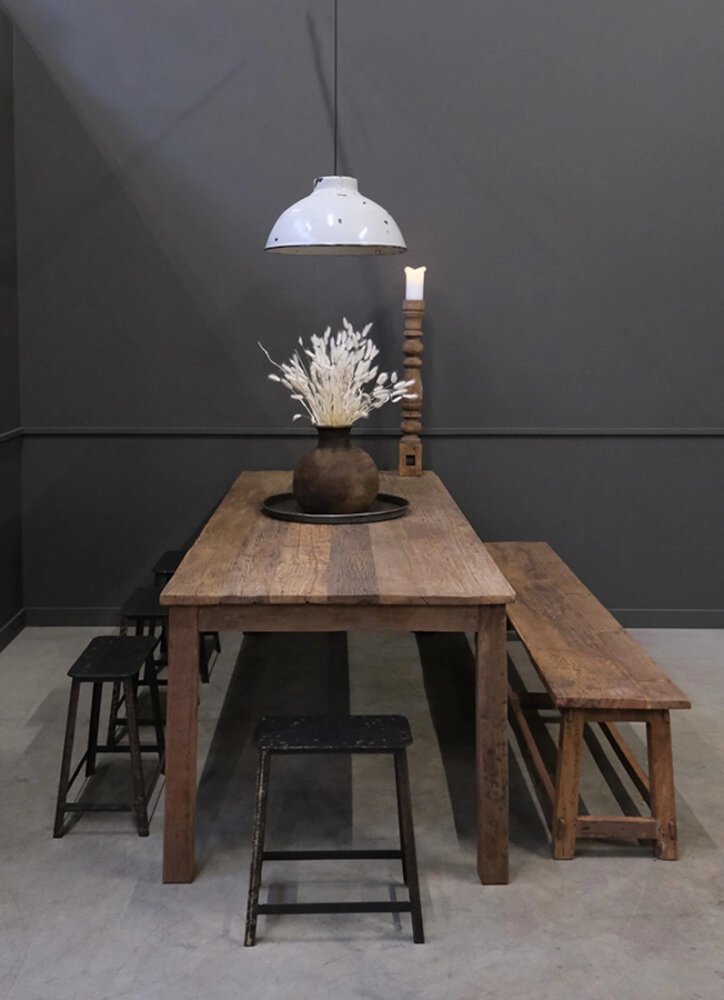 Enghave bänk 200x35 cm från Trademark Living av återvunnet trä och rustik.