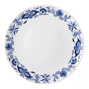 Josefin tallrik 30,5 diameter cm utan bräm med dekor Cibulak på kanten från Benedikt.