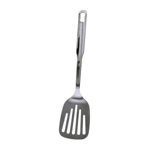Stekspade i rostfritt med slitsade spår från Östlin.