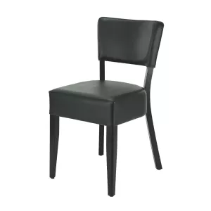 Madonna R stol i wenge bets och svart konstläder från Realisera.