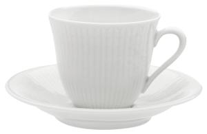 Swedish Grace, kaffekopp med fat, 16 cl, Snö - 4 set/fp