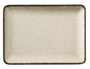 Pearl Tan, flat tallrik, 27x20 cm, beige - 6 st/fp