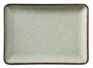 Pearl Tan, flat tallrik, 27x20 cm, grön - 6 st/fp