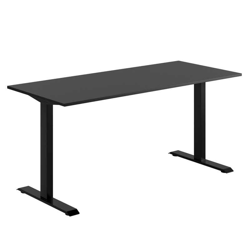 Tellus Basic bordsstativ från Elj i svart med svart bordsskiva som finns i olika storlekar.