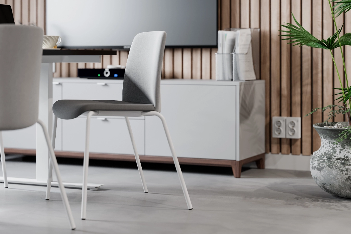 Tellus bord ihop med Choice stol från Elj.