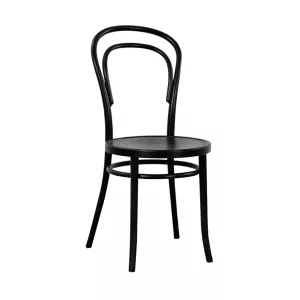 Thonet stol från Fameg med träsits och i svart bets.