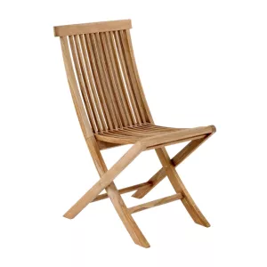 Turin matstol från Brafab av teak som är fällbar.