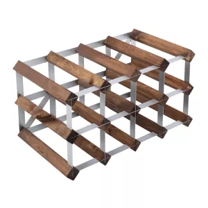 Vinställ i mörk ek med plats för 12 flaskor från Traditional Wine Rack.