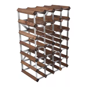 Vinställ i mörk ek med plats för 30 flaskor från Traditional Wine Rack.