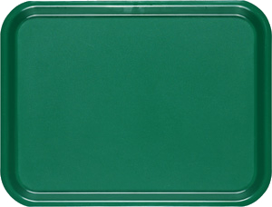 Bricka, plast, 36x28 cm, grön