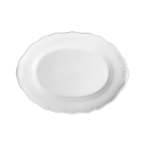 Verona oval tallrik och fat 28x20 cm med klassisk och tidlös design från G. Benedikt.