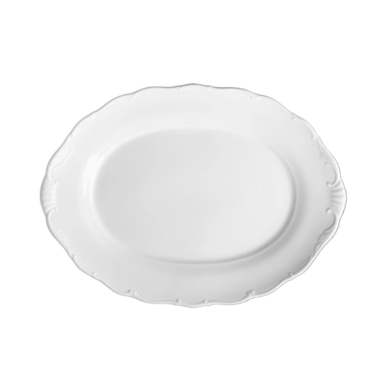 Verona oval tallrik och fat 32,5x22,5 cm med klassisk och tidlös design från G. Benedikt.