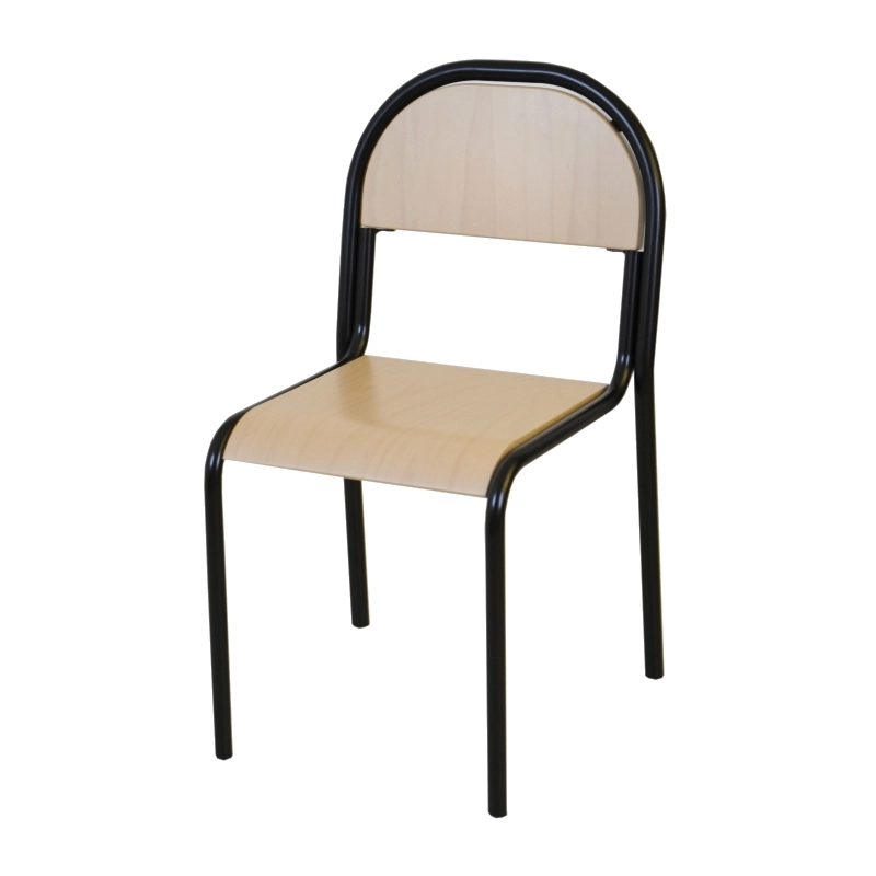 Vinnaren stol från Skafab i björkfanér och svartlack.