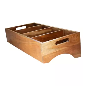 Besticklåda med 4 fack av mangoträ från Stylepoint.