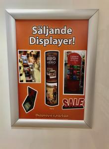 A4 snäppram silver färg