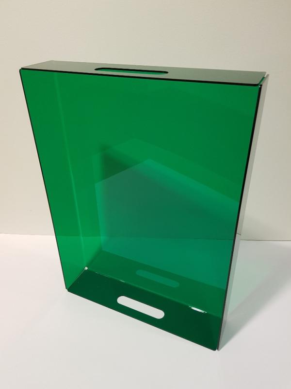 Akrylbricka grön plexi