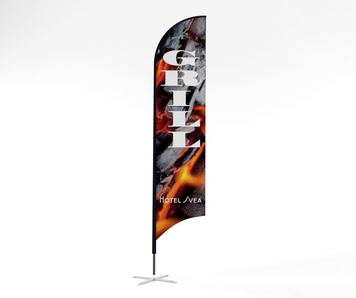 Beachflagga large 480 cm hög