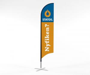 Beachflag medium 360 cm hög