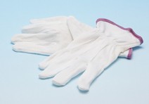 Plockvantar  14kr /st  vit med noppor  priset gäller  12 par/ fp 