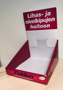 Bordsdisplay med skylt B 150 x Dj 175