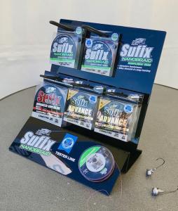 Bordsdisplay i plexi med 6 spjut