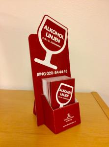 Bordsdisplay 55x85 kort